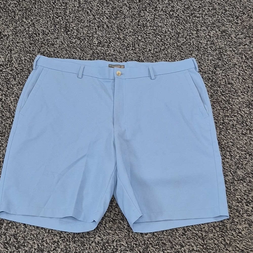 Peter Millar Shorts Mens 38 Blue Salem Performance Crown Sport Golf Preppy Chino